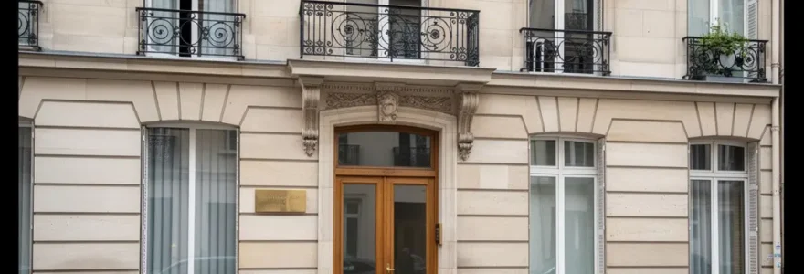 Façade élégante d'un cabinet de chirurgie esthétique dans le 16ème arrondissement de Paris