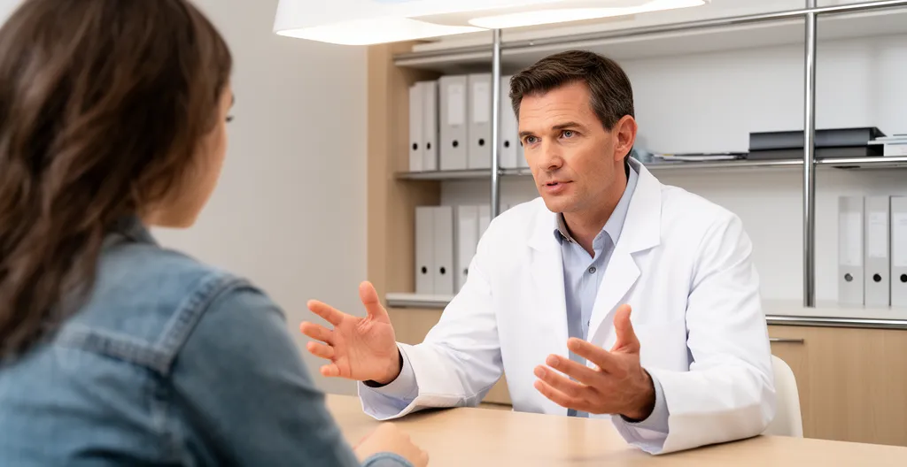 Consultation avec chirurgien plasticien pour cure de ptose mammaire